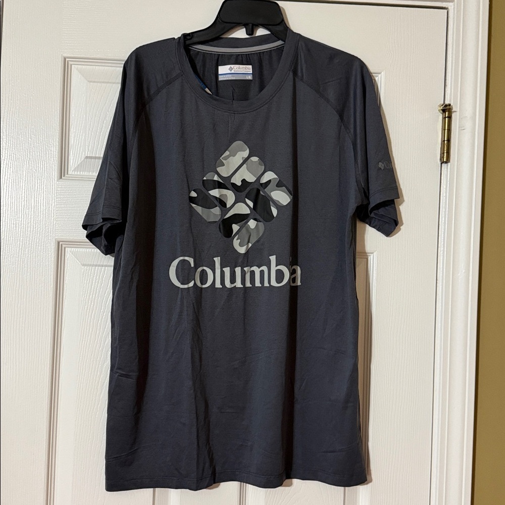 Columbia Dark Gray Logo T-Shirt L